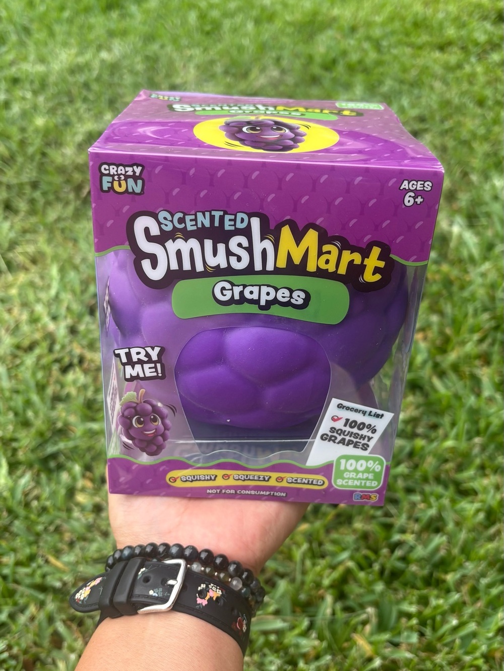 Viral SmushMart Scented Grapes Squishy Toy - Purple crazy fun RMS